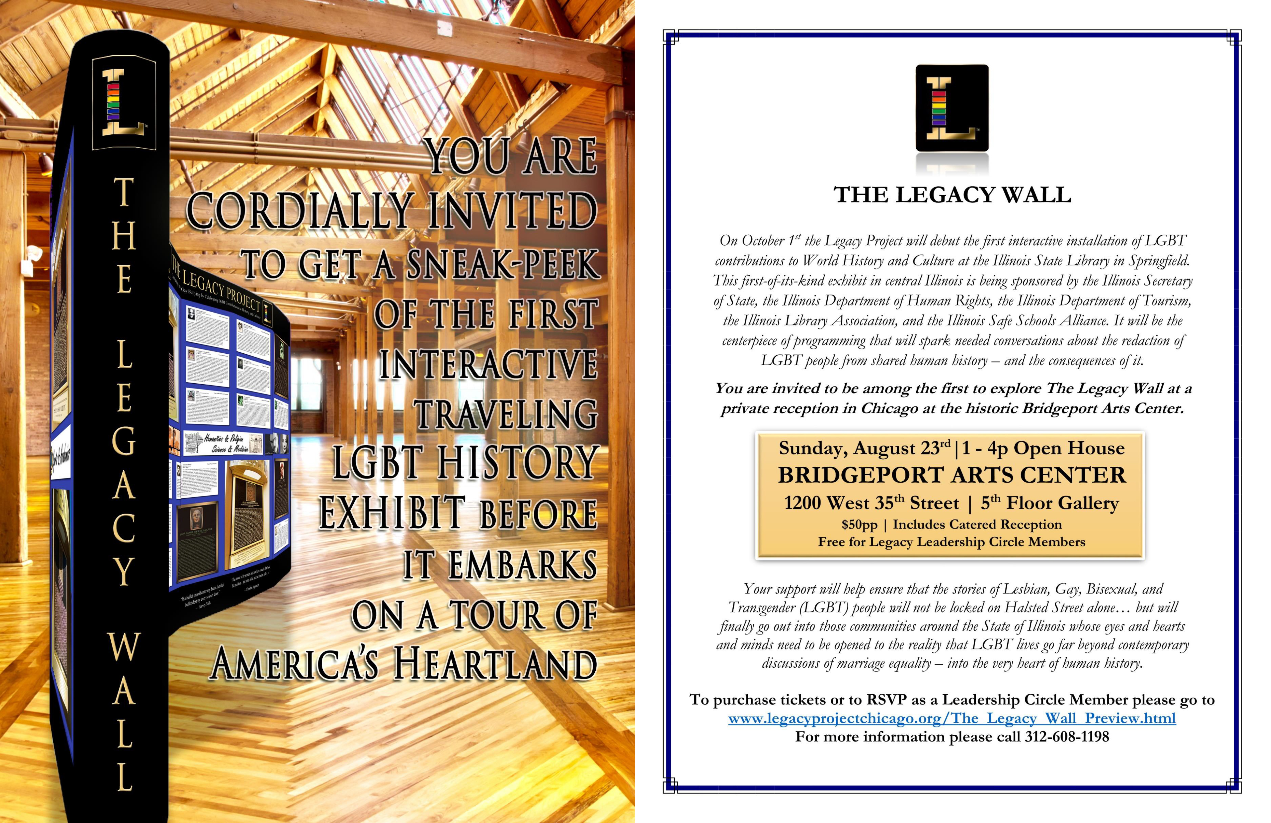 LEGACY PROJECT PRESENTS Legacy Wall Donor Preview 2015